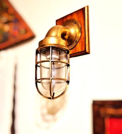 Marine Ship Electric Light with Brass Grill